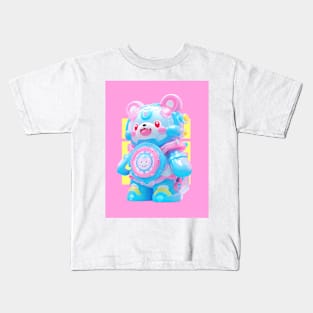 AKBLM - WATERGUN  水鉄砲  KUMA | KAWAII PASTEL COLOR MASCOT Kids T-Shirt